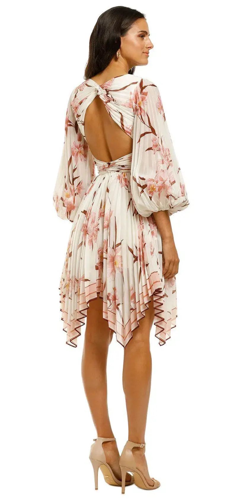 Zimmermann Corsage Pleat Mini Dress Print Size 0 / AU 8 photo 2