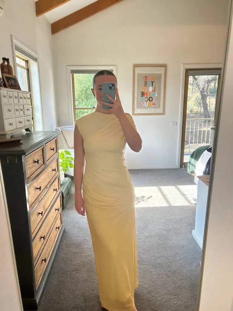 Natalie Rolt Angelica Gown Lemon Yellow Size 1 / AU 8 photo 17