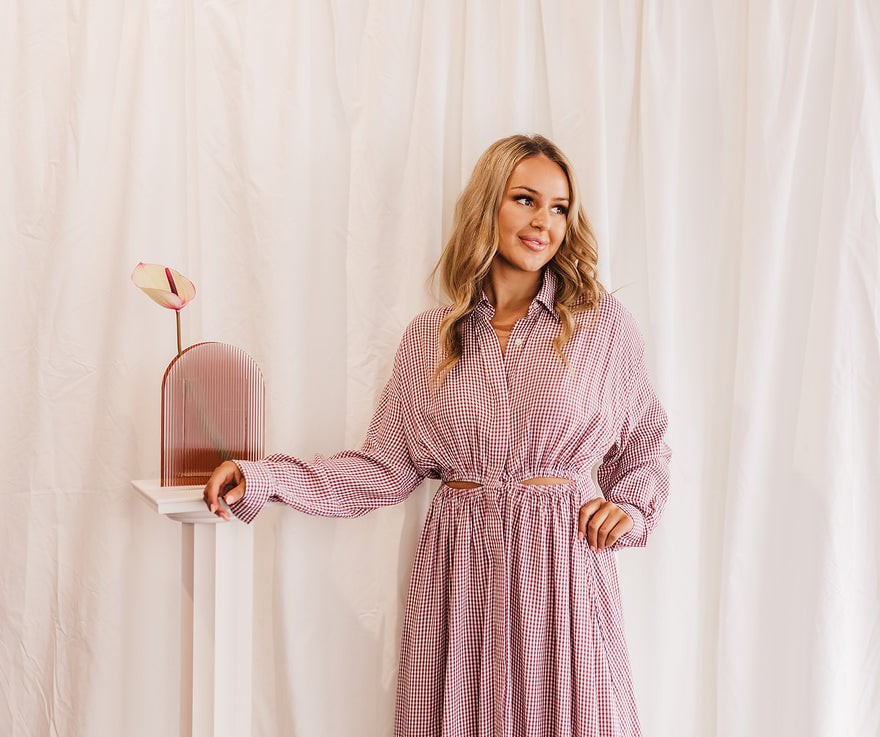 Scanlan Theodore Ruby Gingham Dress photo 2