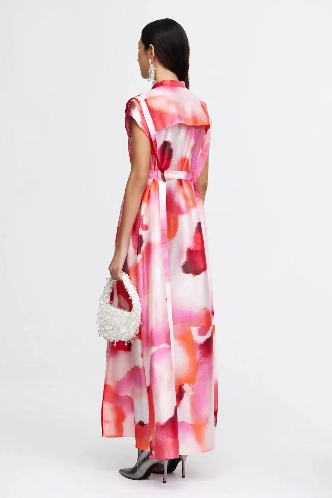 Acler Highlow Maxi Dress Multi Size 8 photo 3