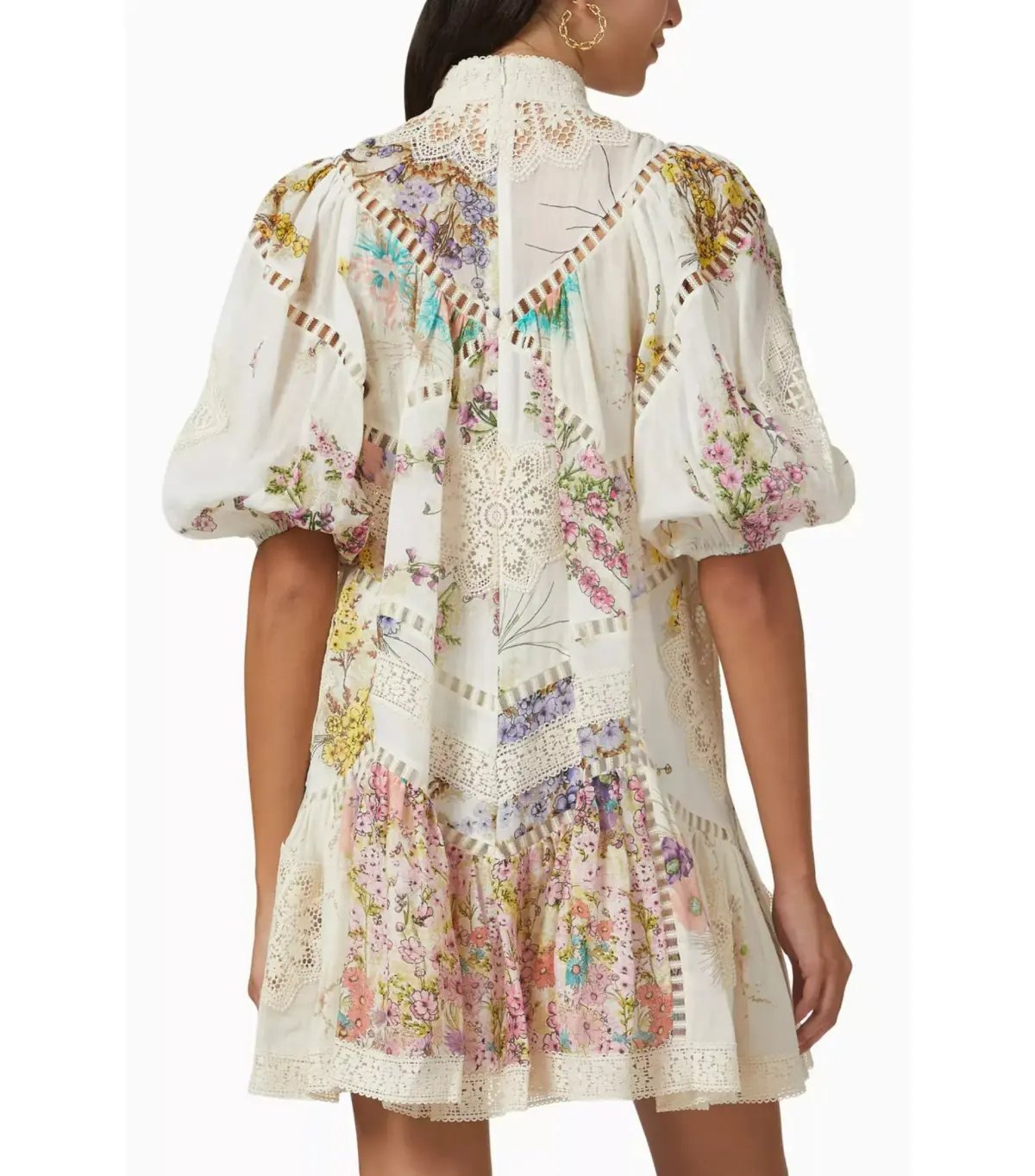 Zimmermann Jude Spliced Mini Dress in Ramie Size 2 / AU 12 photo 3