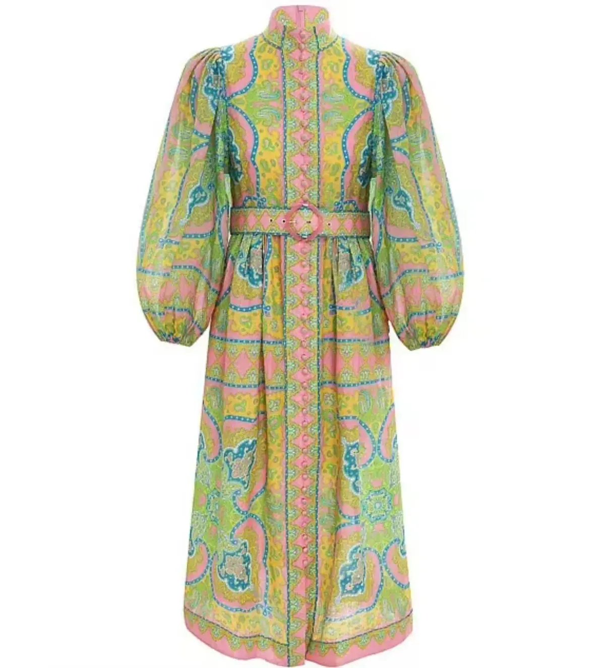 Zimmermann Estelle Buttoned Midi Dress Size 10 photo 6