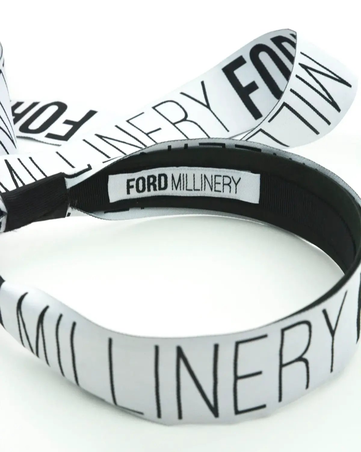 Miss Ford Millinery Black and White Headpiece photo 2
