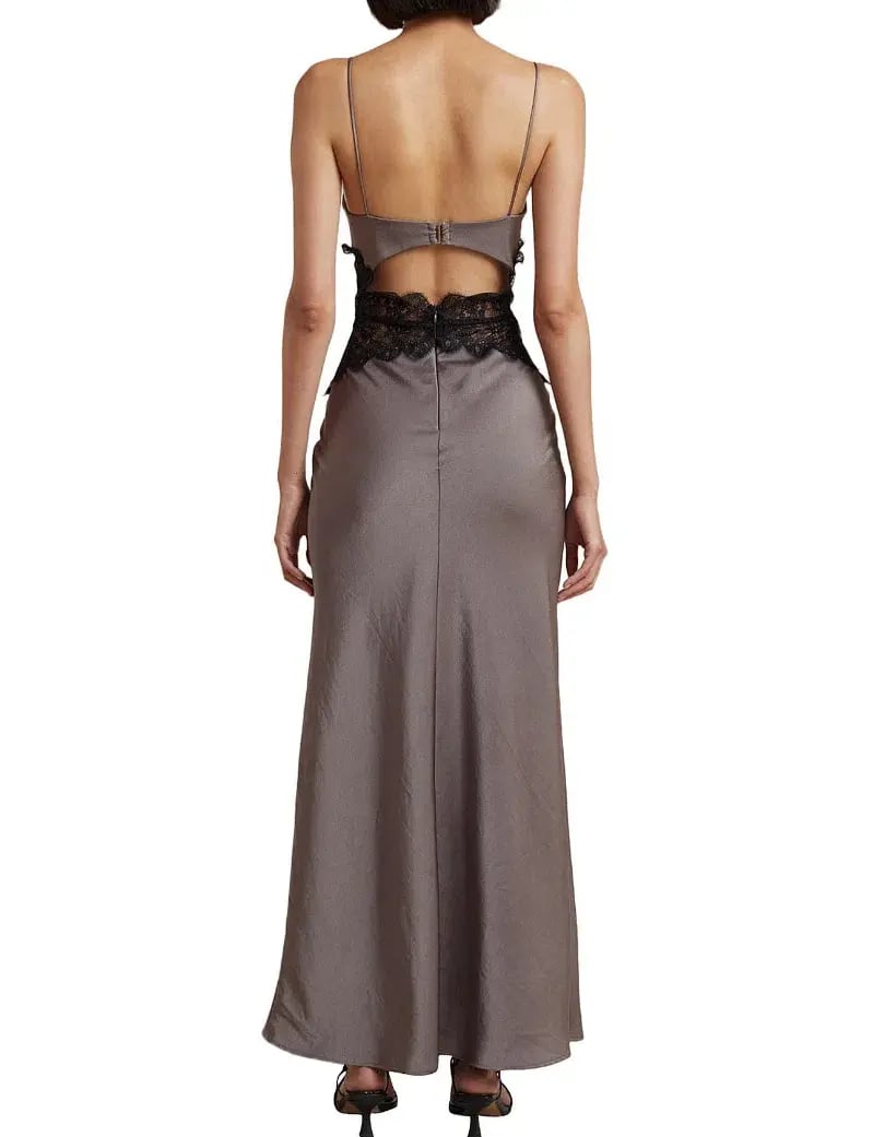 Bec & Bridge Camille Maxi Dress Grey Size AU 10 photo 2