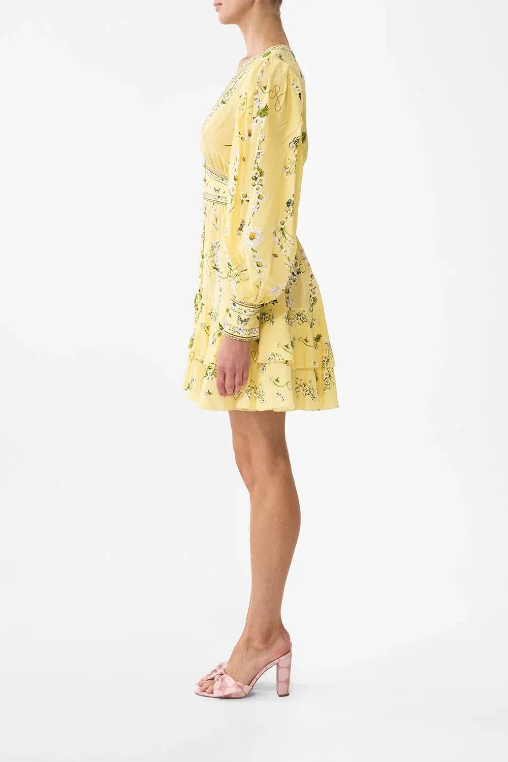 Camilla Button Front Frill Dress in Yellow Size XXL / AU 18 photo 2