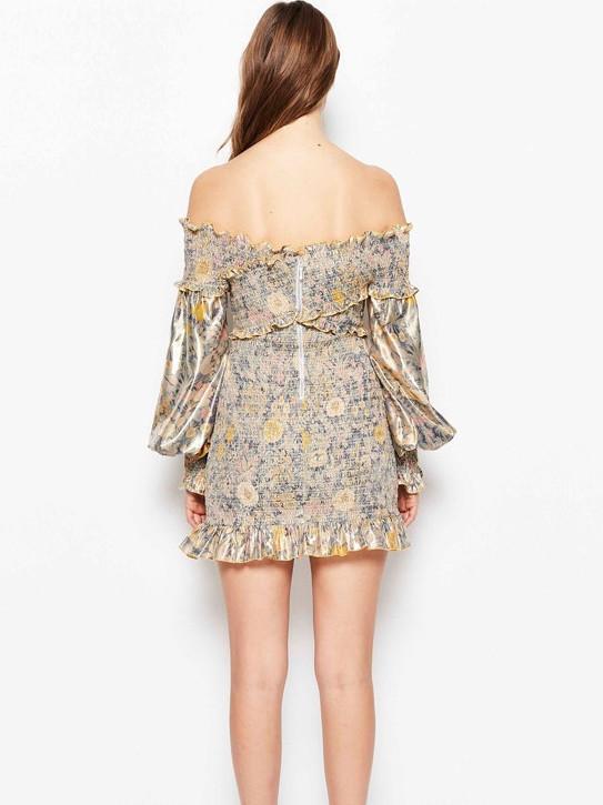 Alice Mccall Higher Love Gold Dress Size 6 photo 4