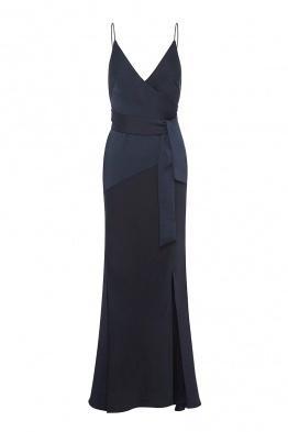 Sheike Amazed Maxi Dress Navy Blue Size 6 photo 3