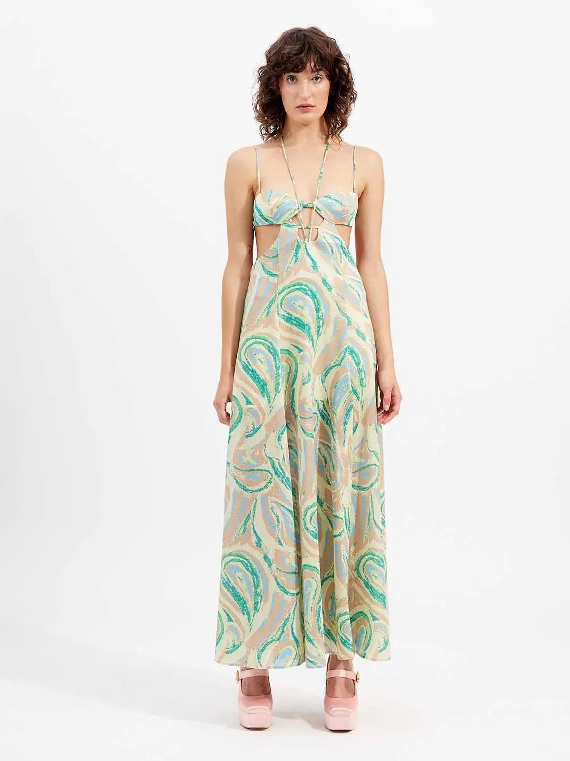 Alice McCall Swan Lake Midi Dress Citrus Size 16 photo 5