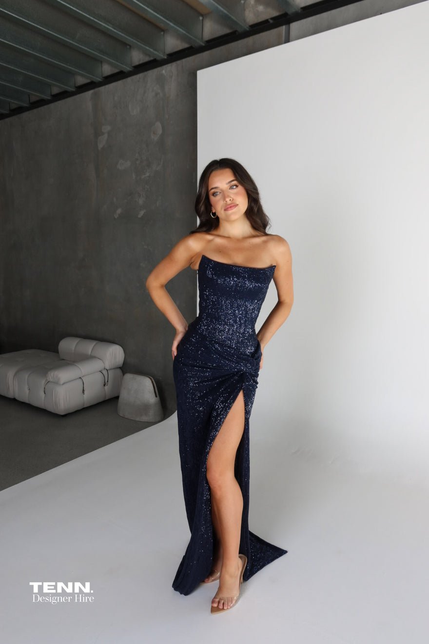 Lia Stublla Chanel Gown - Navy photo 3