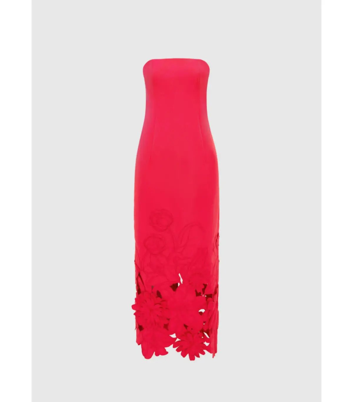 Leo Lin Rayna Appliqué Bustier Maxi Dress Rosa Size 12 photo 4