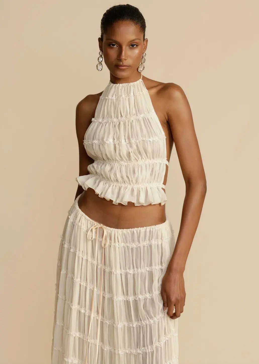 Arcina Ori Juliette Top and Skirt Cream Size S / AU 6-8 photo 10