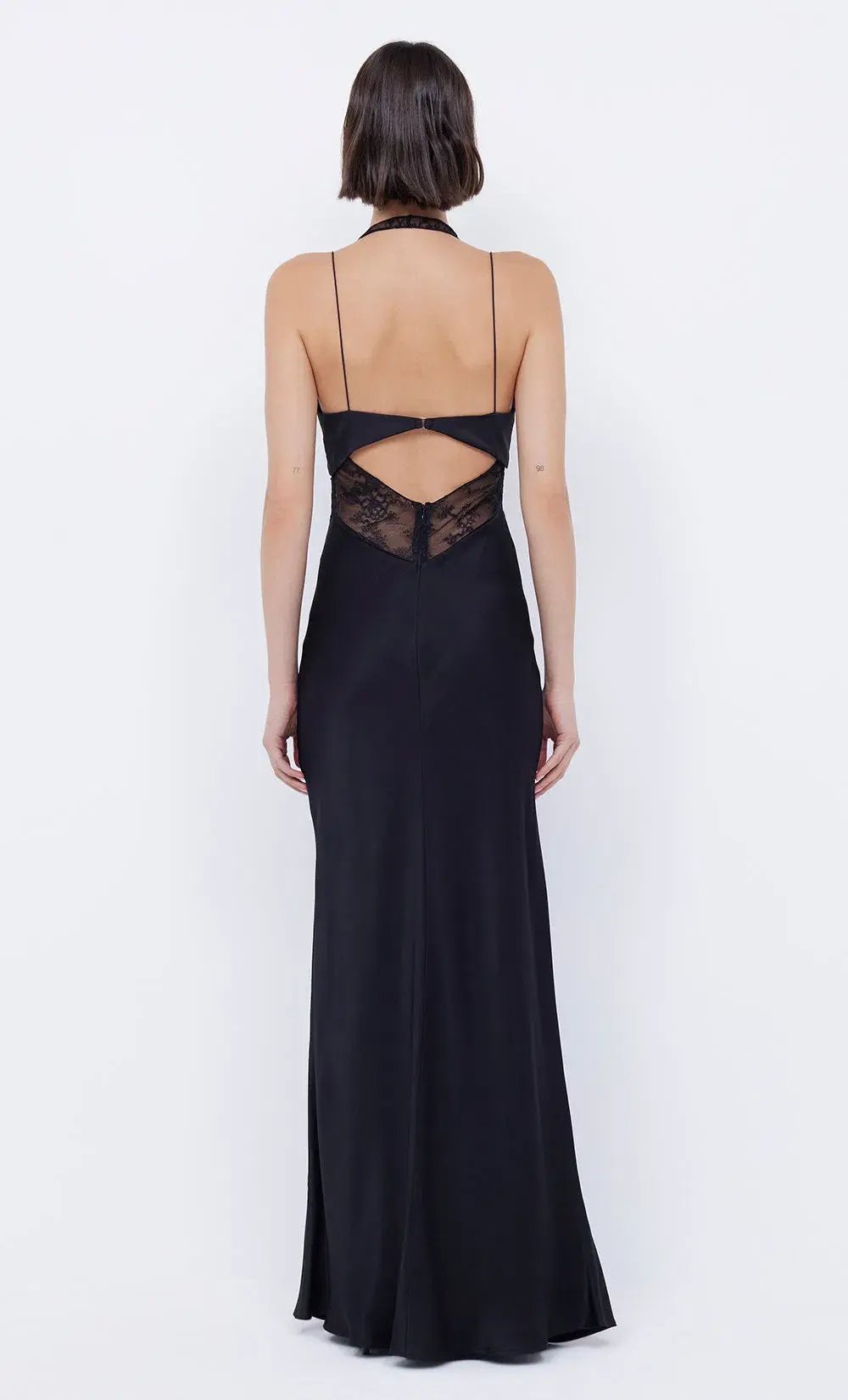 Bec & Bridge Liv Halter Maxi Dress Black Size 8 photo 3