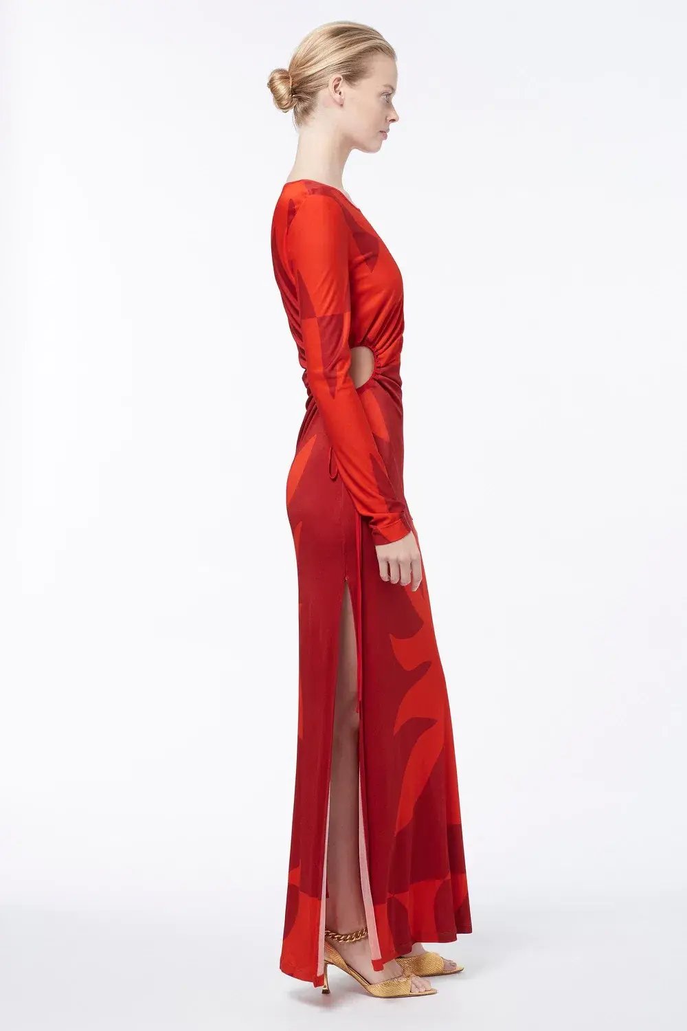 Manning Cartell Incredible Flame Tree Dress Red Size 10 photo 3