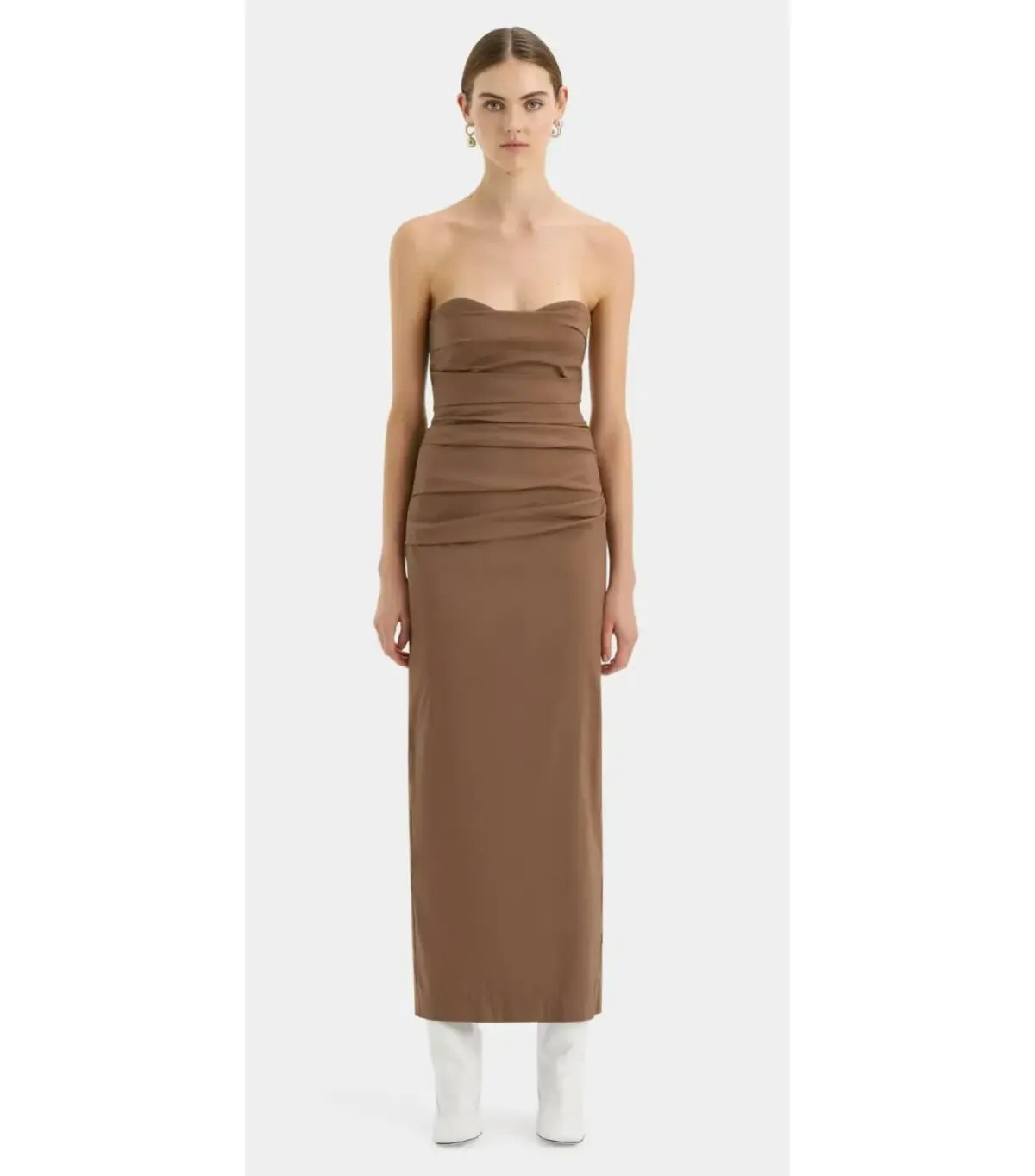 Sir the label Alba Strapless Maxi Gown in Mocha Size AU 10 photo 2