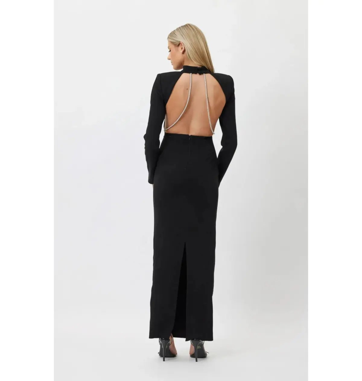 Bianca & Bridgett Mackenzie Backless Dress Black Size AU 6 photo 2