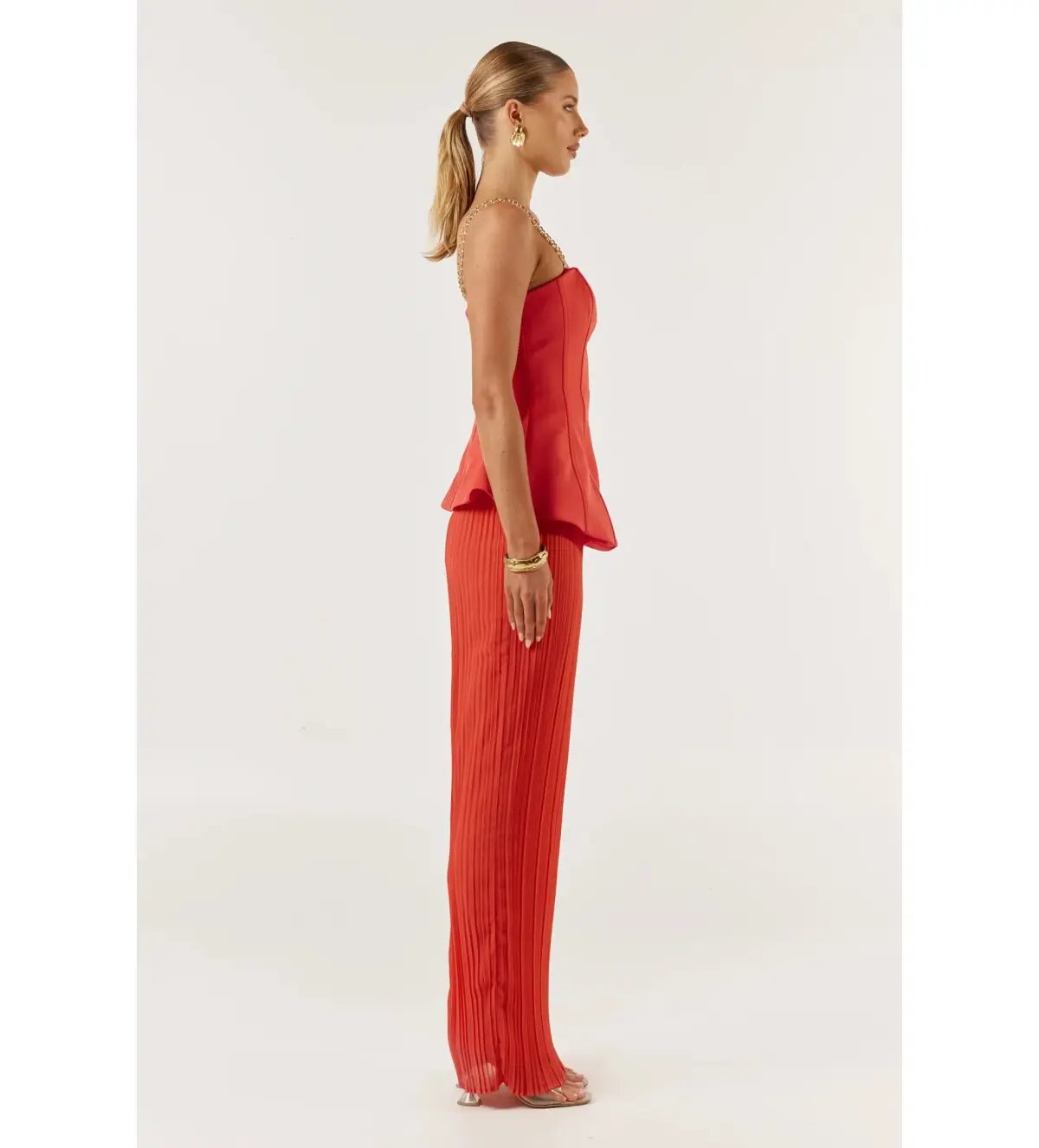 She is OLLÁ Marcelle Maxi Dress Red Size XS/AU 6 photo 5