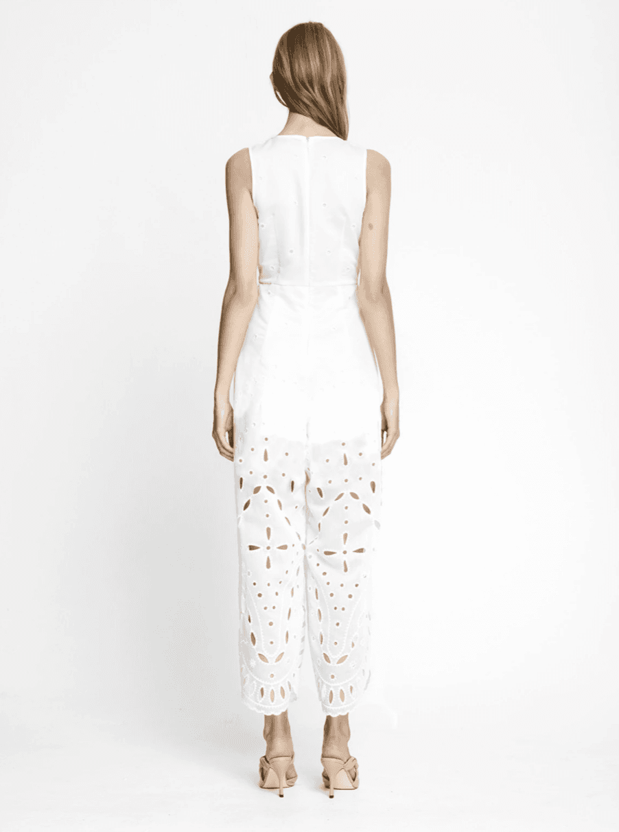 Alice McCall Porcelain Moonchild Jumpsuit White Size 8 photo 3