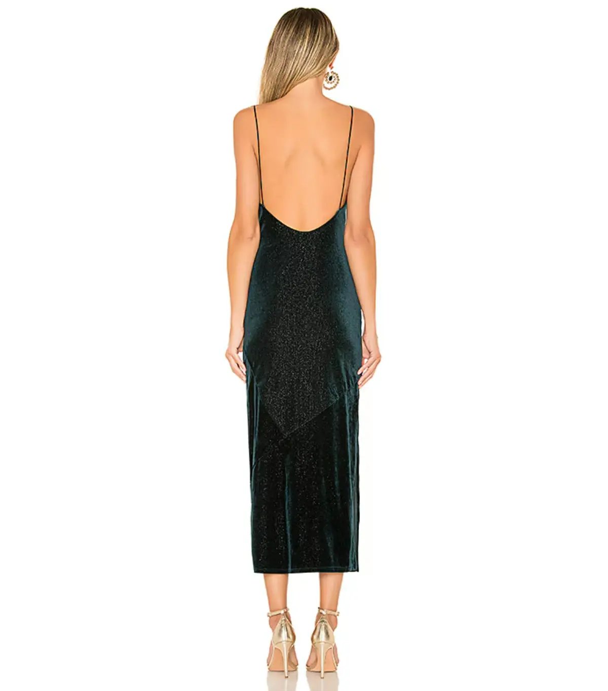 Lovers + Friends Rebel Slip Dark Green Size AU 6 photo 3