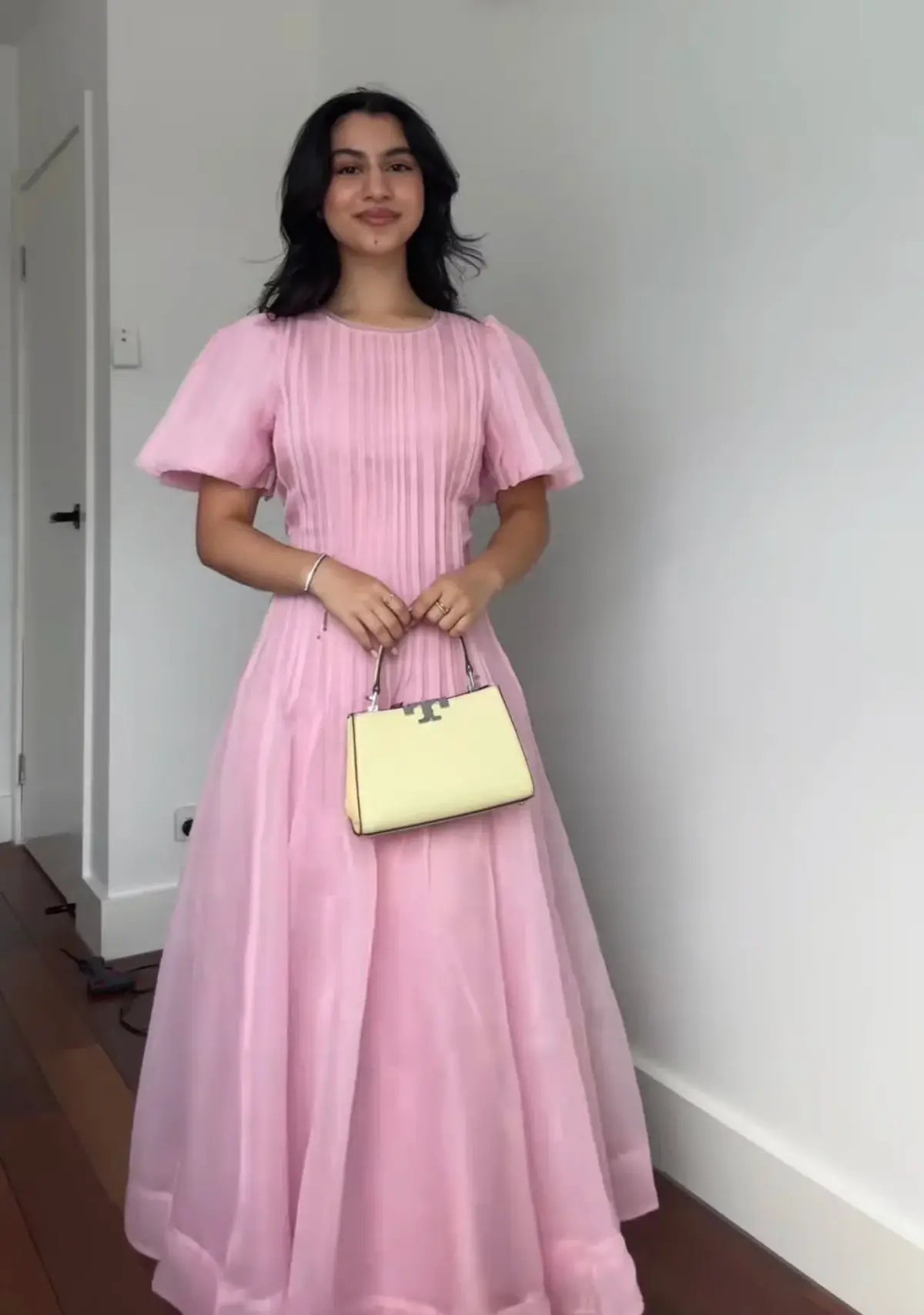 AJE Nova Pleated Midi Dress Pink Size AU 16 photo 6
