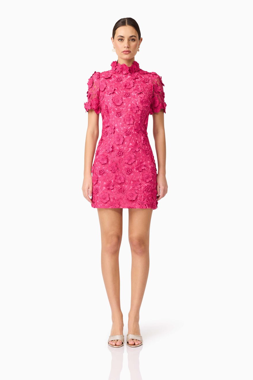 Elliatt Claudia Mini Dress - Fuchsia photo 3