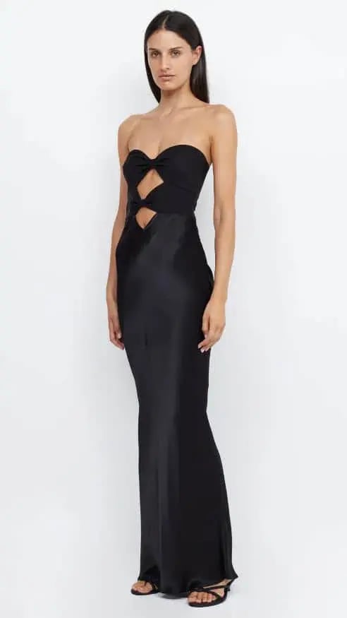 Bec & Bridge Halle Strapless Dress Black Size 8 photo 4