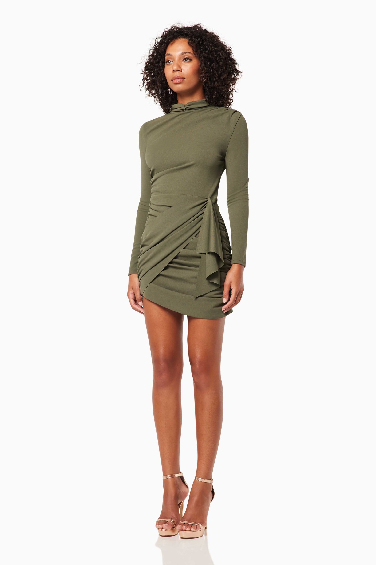 ELLIATT ENTERTAIN DRESS - OLIVE photo 4