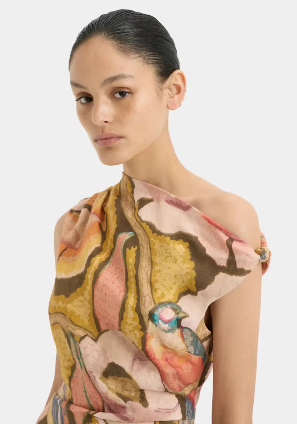 Sir the Label Talulah Knot Mini Dress Sanderling Floral Size 2 / AU 10 photo 5