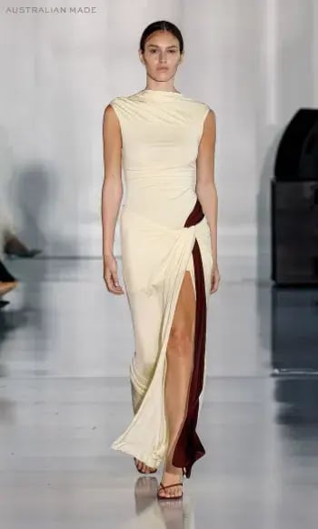 Bec and Bridge Greta Twist Maxi Dress in Butter AU 10 photo 2