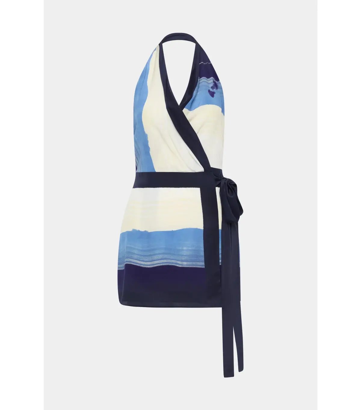 Sir the Label Mariner Wrap Halter Mini Dress Shoreline Stripe Size AU 3 / AU 12 photo 4