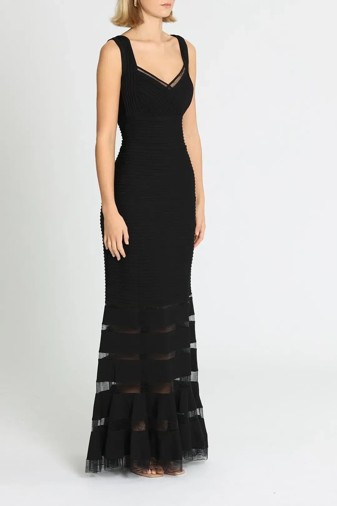 Tadashi Shoji Annika Dress in Black Size 12 photo 2