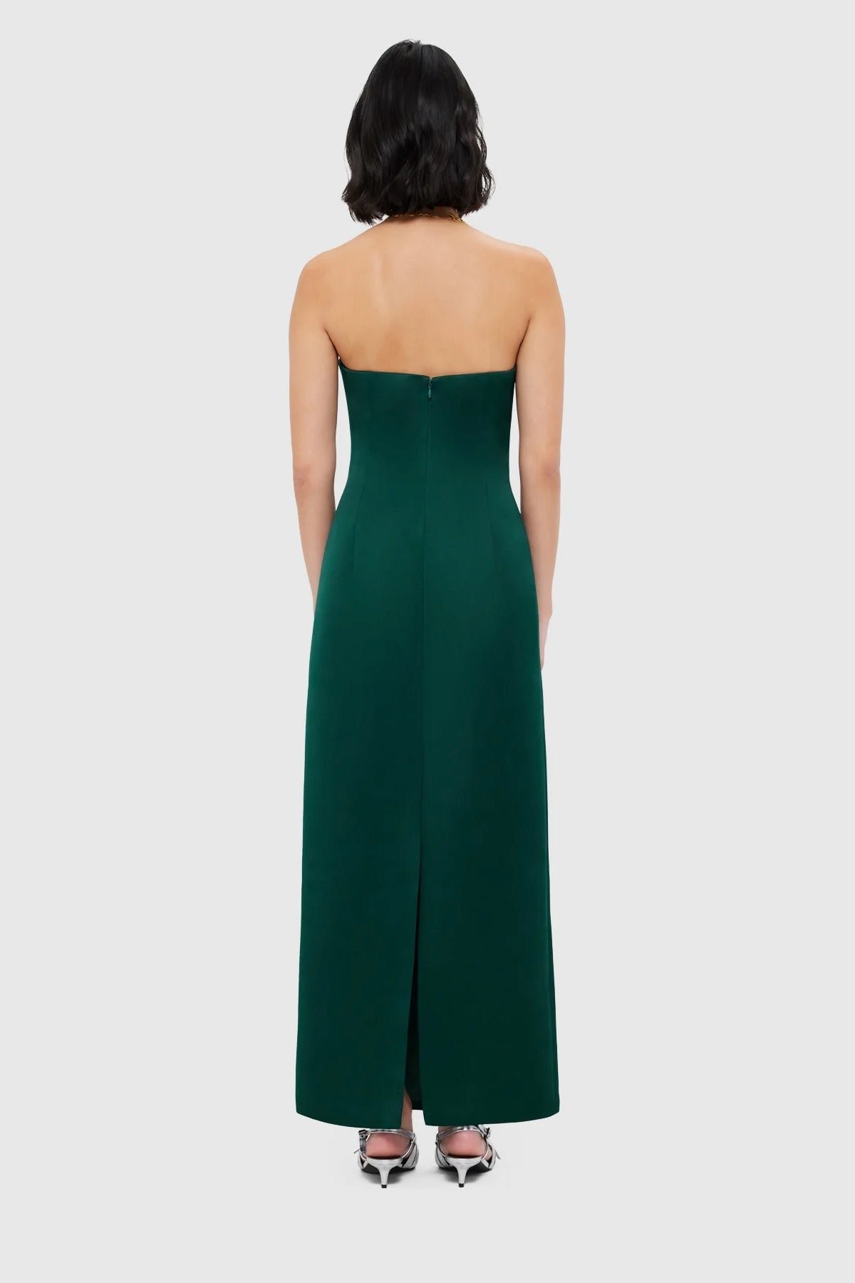 LEO LIN RAYNA BUSTIER MAXI DRESS - EMERALD photo 6