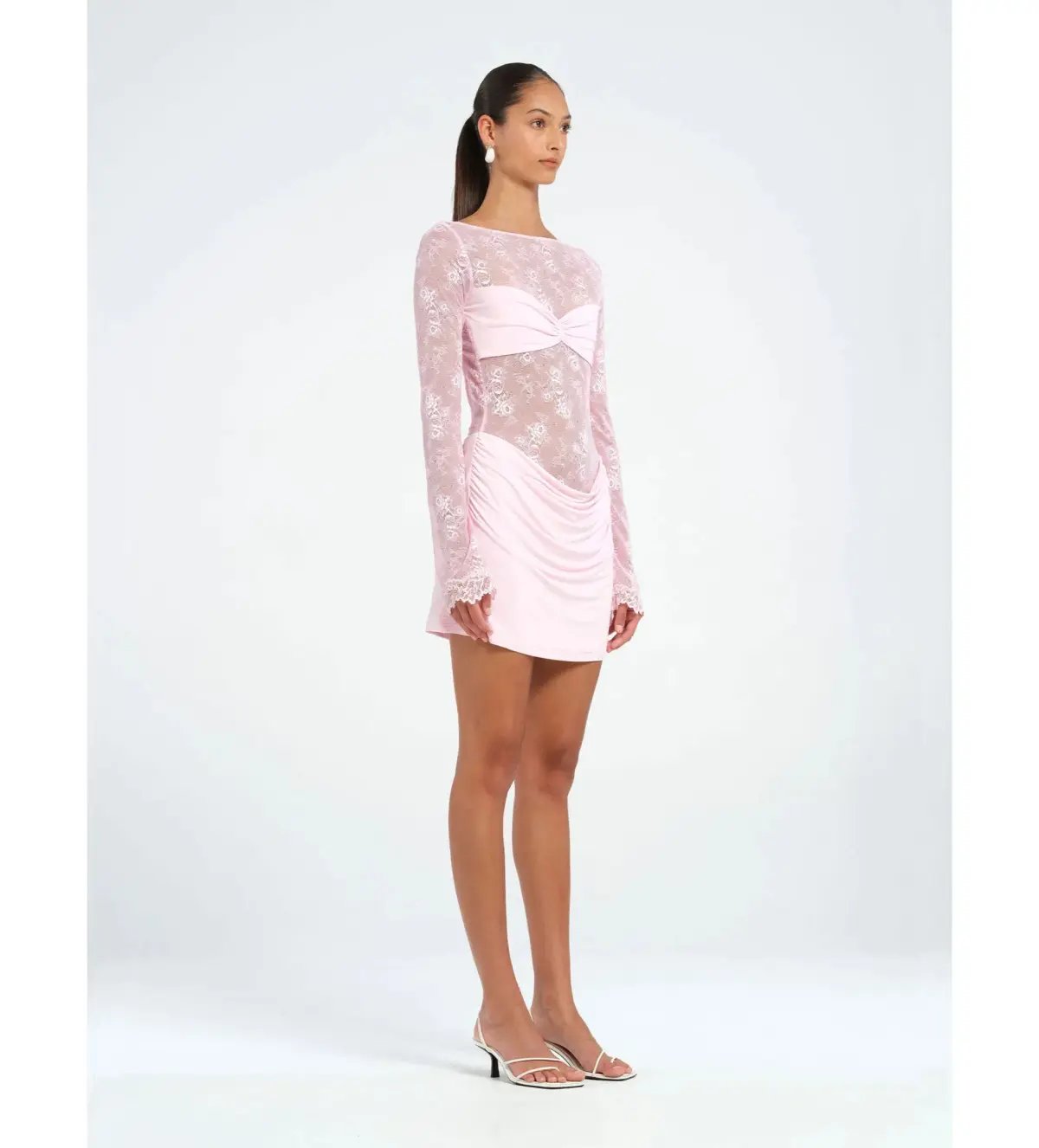 Benni Oskar Mini Dress in Baby Pink Size AU 10 photo 2