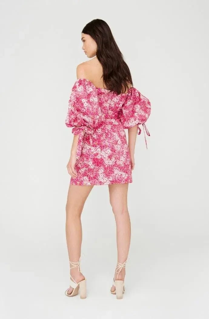 Sheik Ditsy Floral Dress Pink Size 6 photo 3