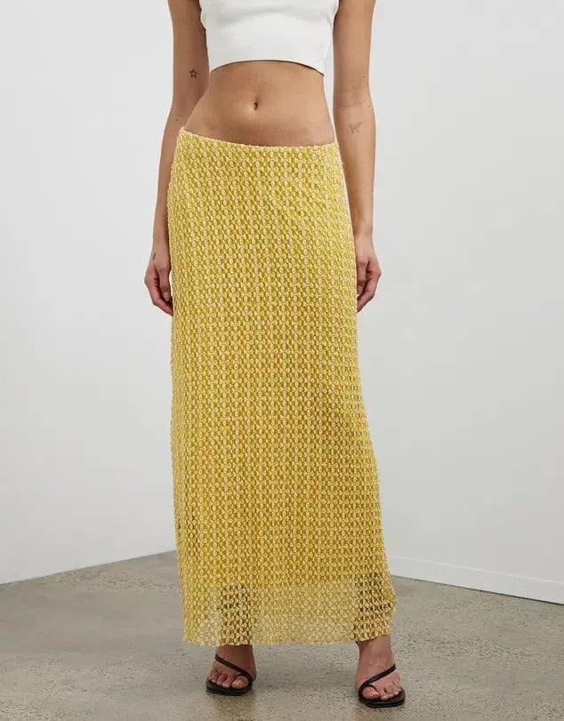 Camilla and Marc Riviera Skirt Yellow Size 10 photo 2