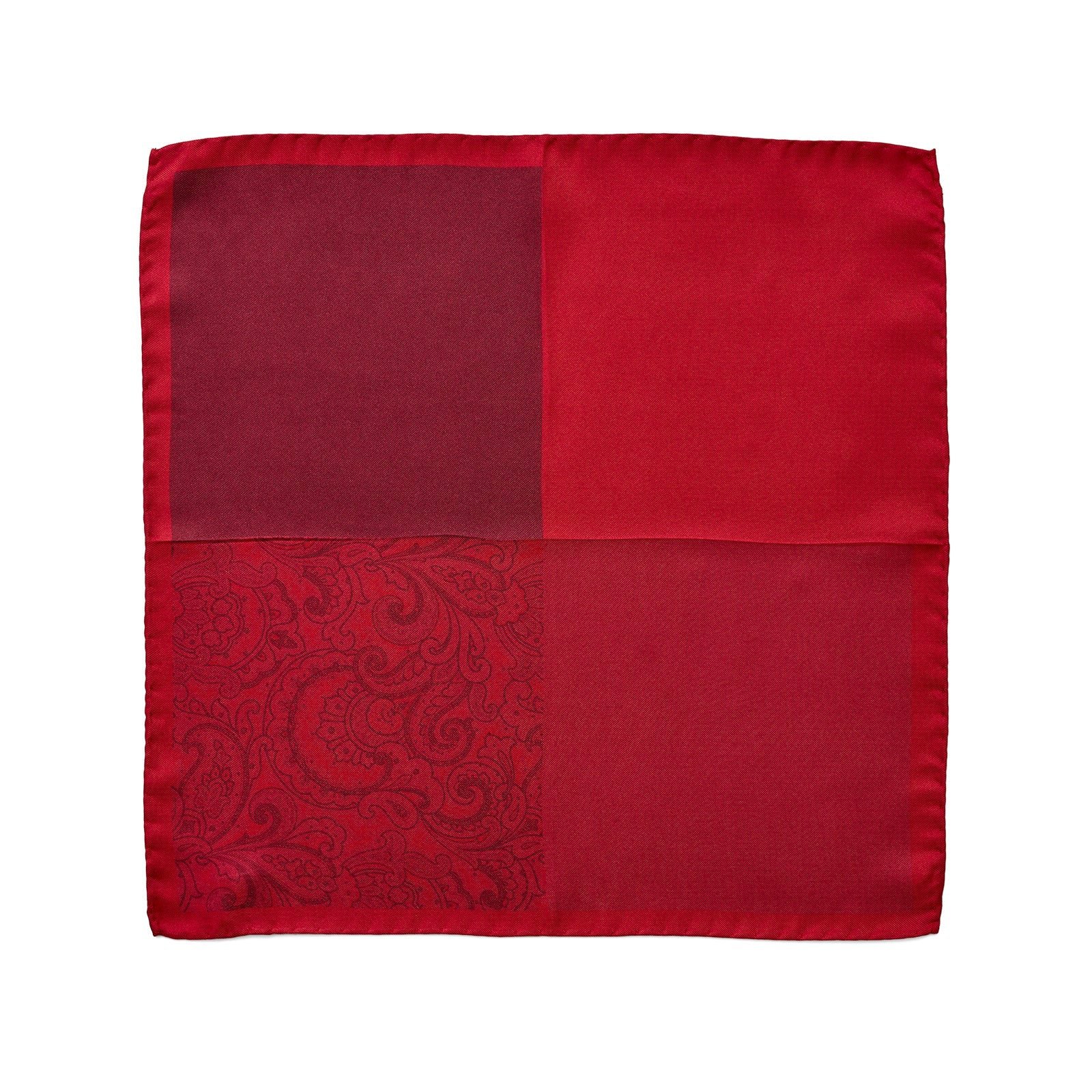 Joe Black Red Paisley 4 Fold Pocket Square photo 4