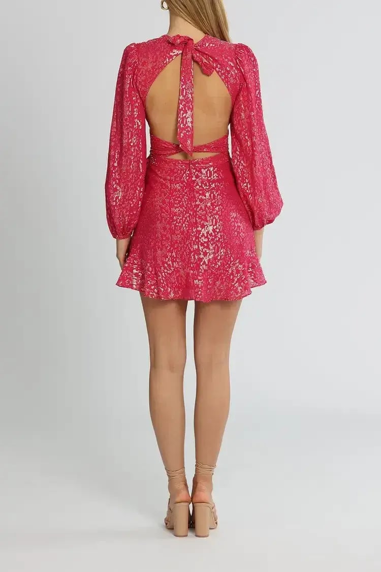 Rebecca Vallance Valencia Mini Dress Pink Size 10 photo 3