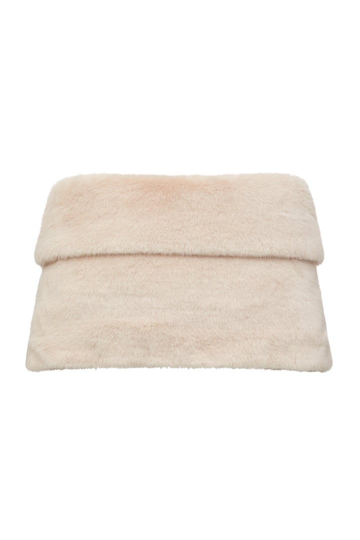 UNREAL FUR Champagne Wrap Fur Stole (Nude Pink) photo 2