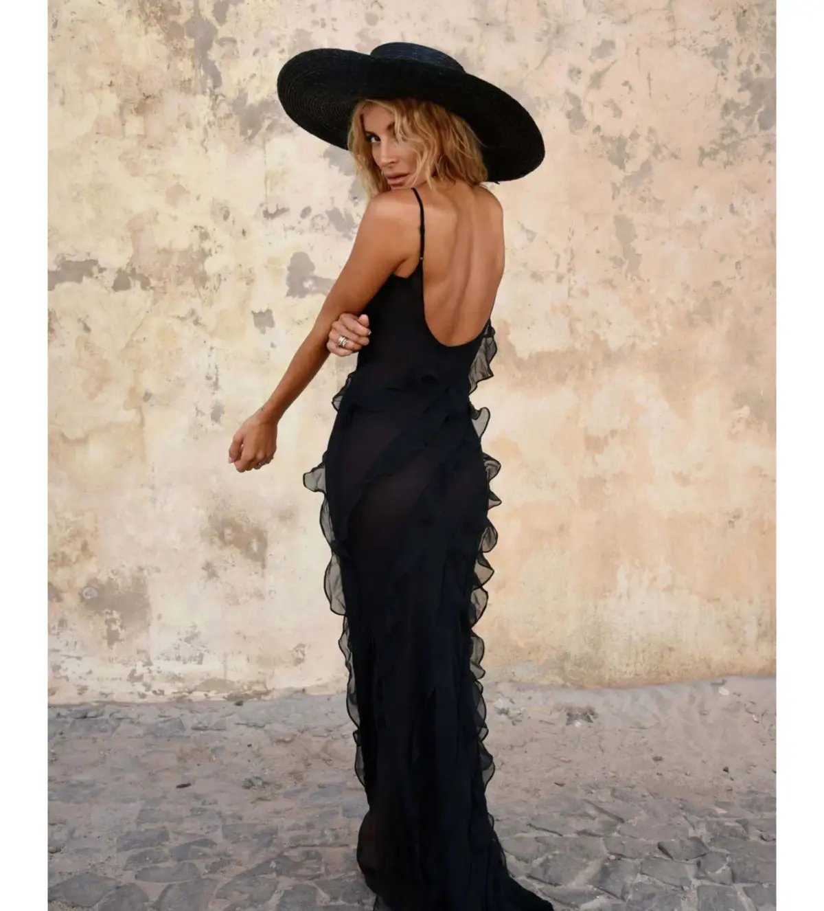 Rat & Boa Selena Maxi Dress Black Size S/AU 8 photo 2