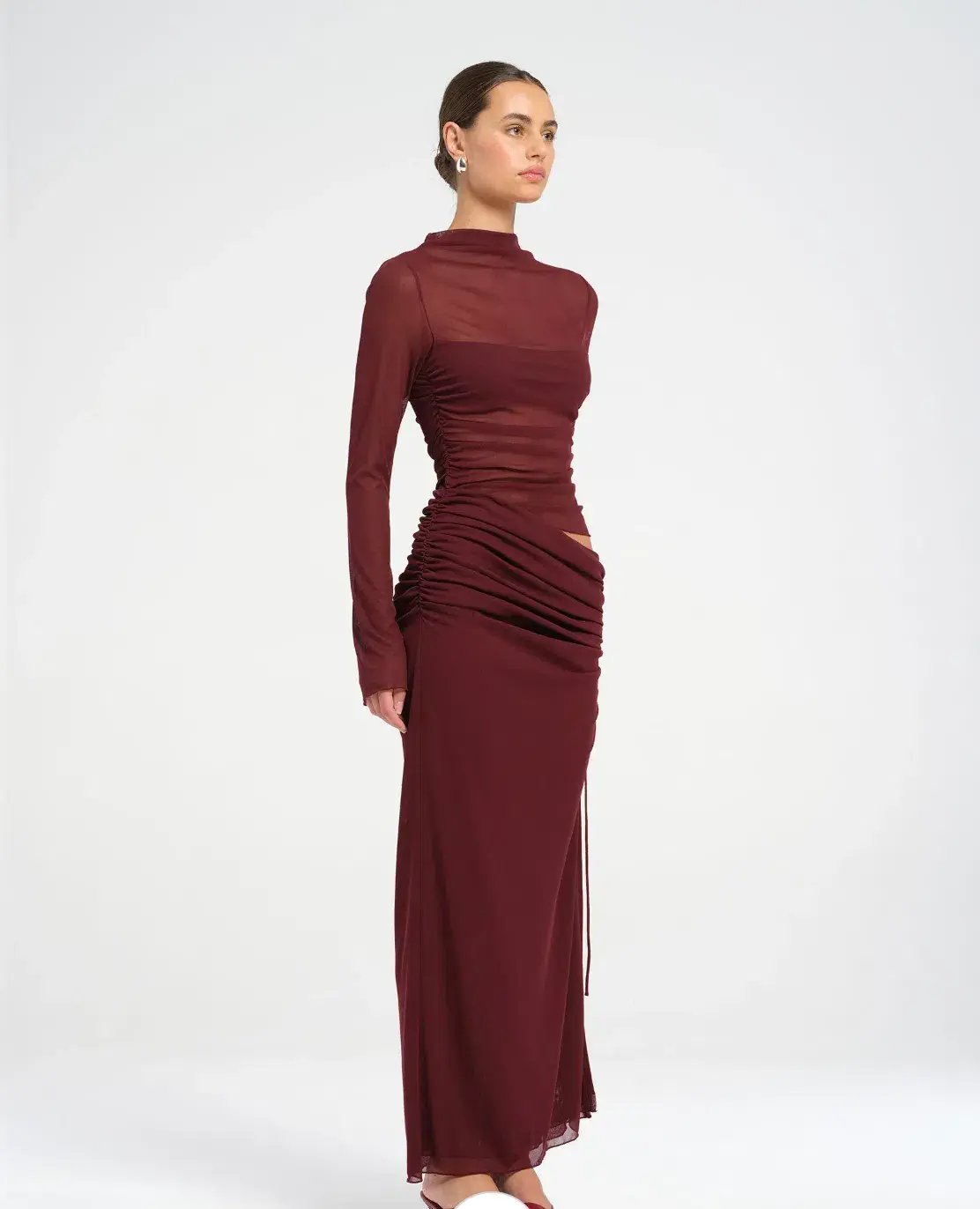 BENNI Mable Maxi Dress Plum Size S AU 8 photo 2