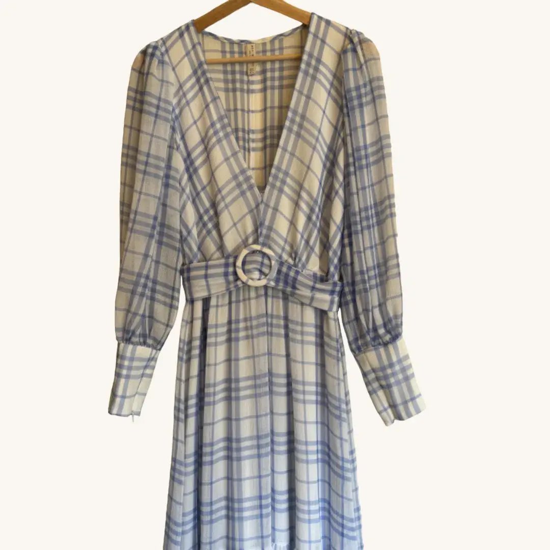 Bec & Bridge Alexa Gingham Maxi Dress Print Size AU 8 photo 8