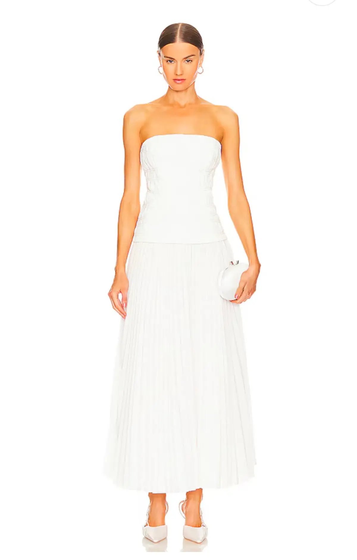 Acler Bristol Midi Dress Ivory Size 10 photo 3