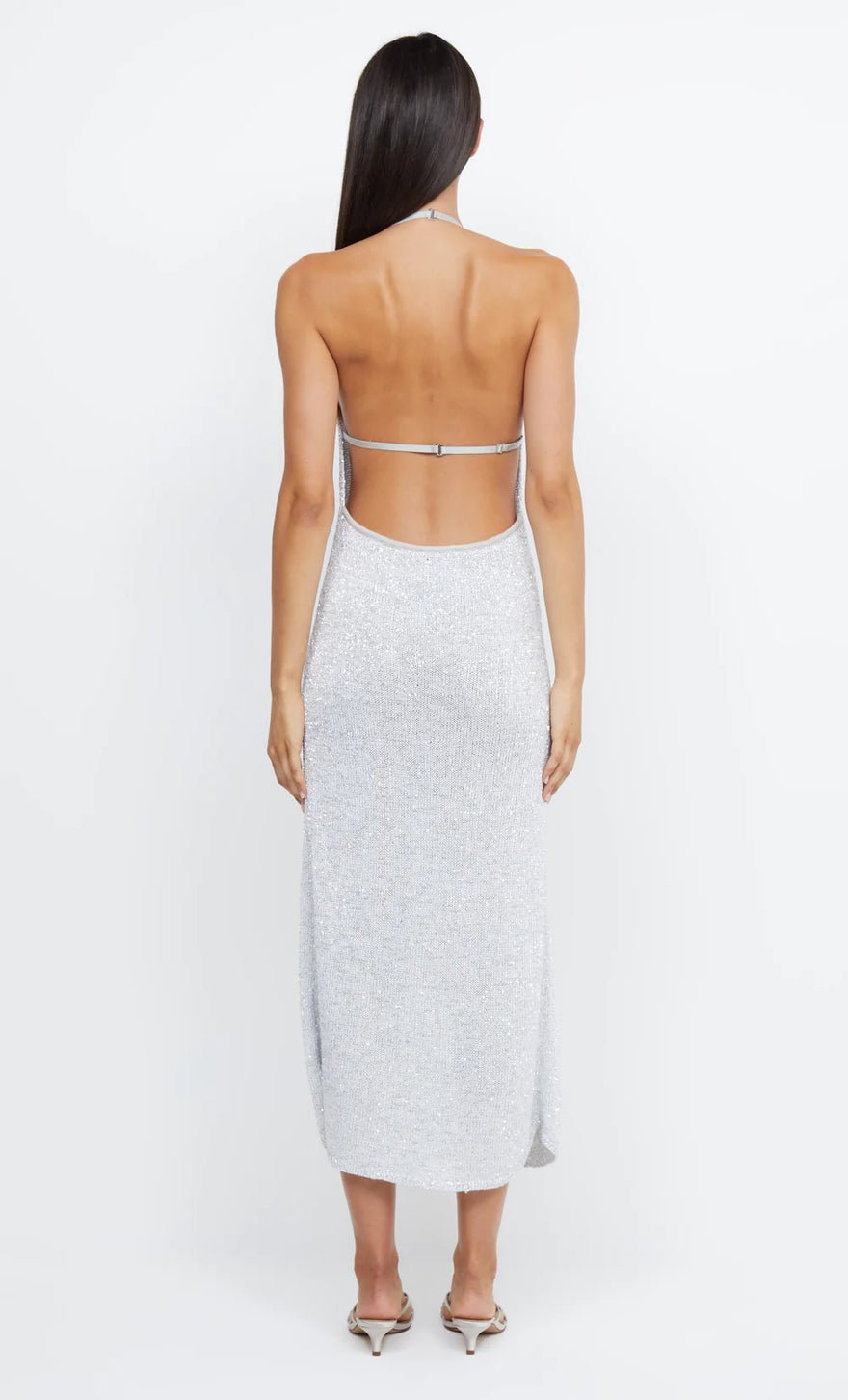 Bec & Bridge Sadie Sequin Knit Midi Crystal photo 2