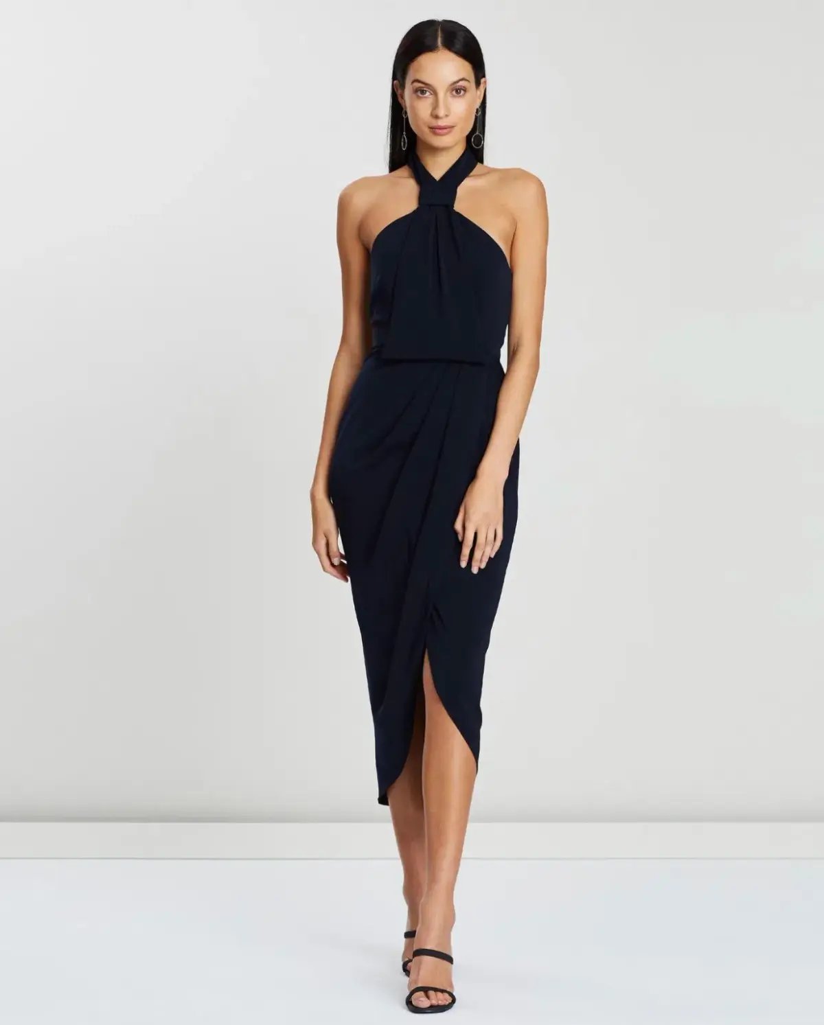 Shona Joy Knot Dress NAVY 12 photo 4
