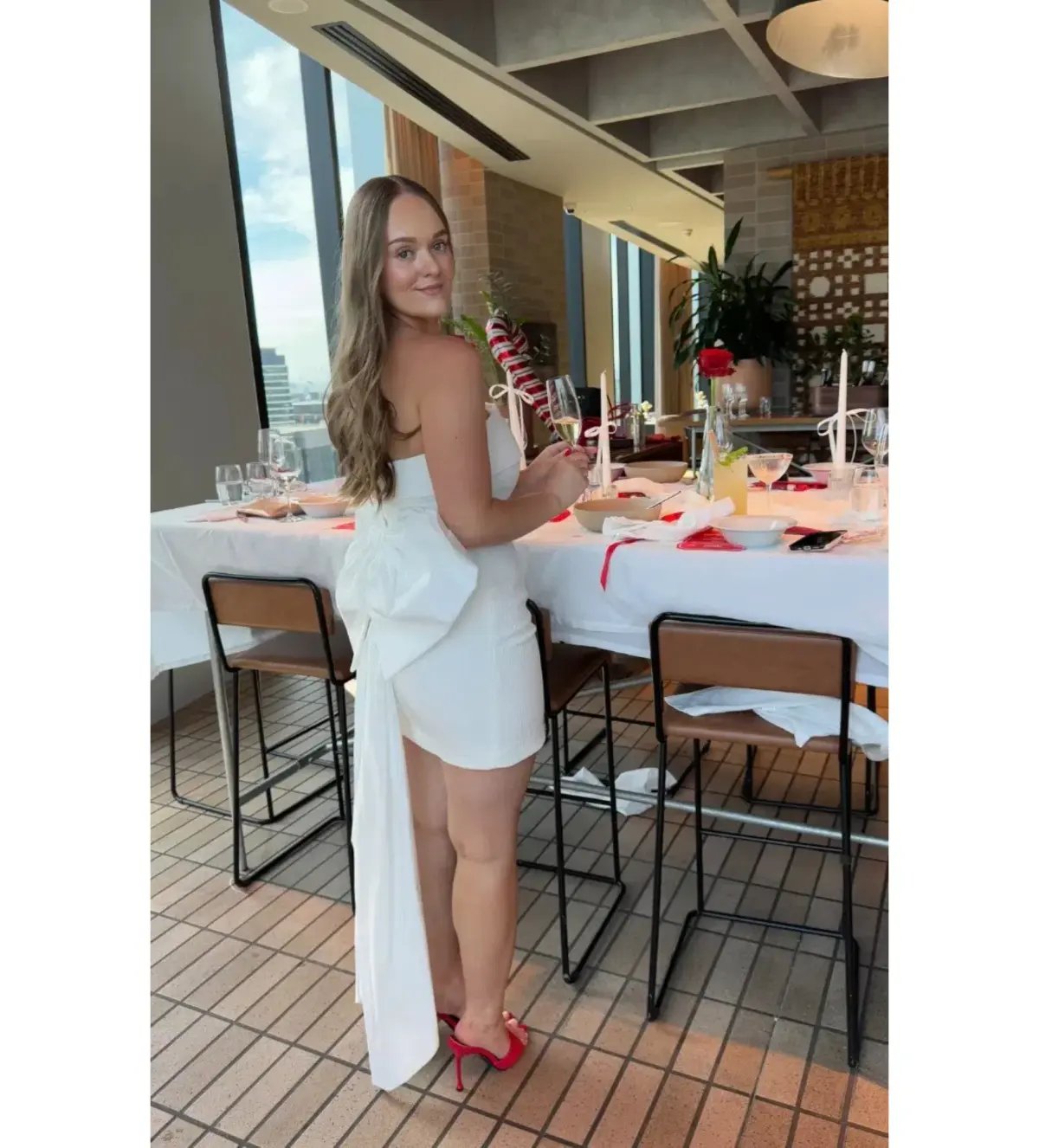 Rebecca Vallance Madeline Mini Dress Ivory Size AU 12 photo 4