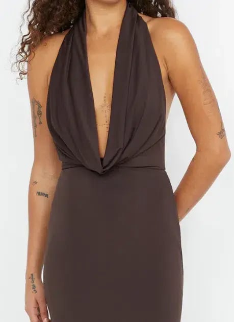 NESSIE COWL NECK MAXI DRESS SIZE 10 photo 5