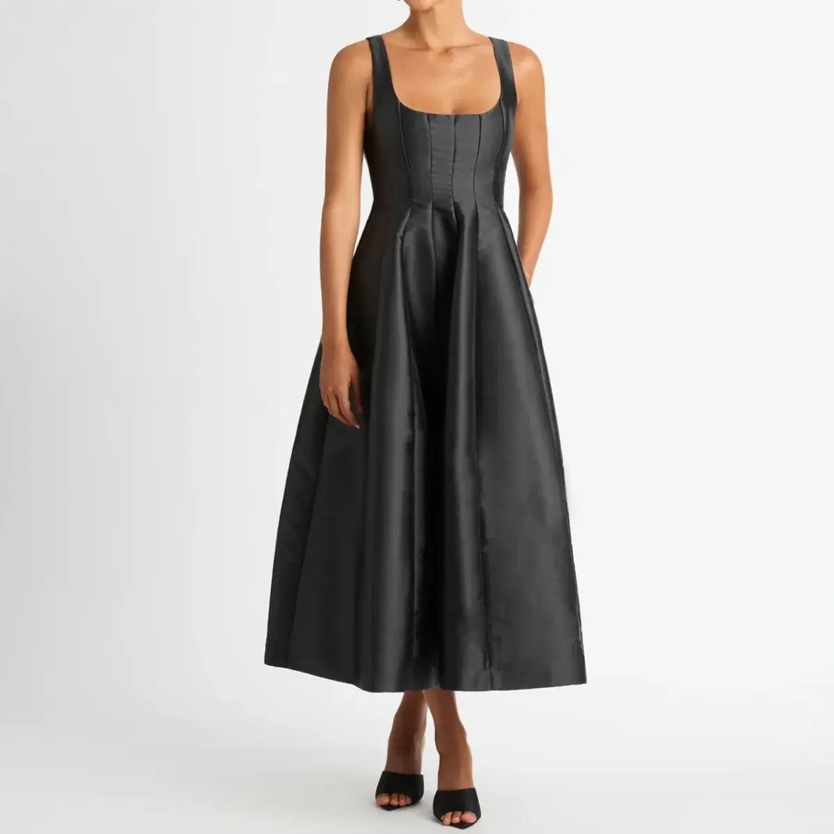 Sheike Karolina Midi Dress Black Size 12 photo 5