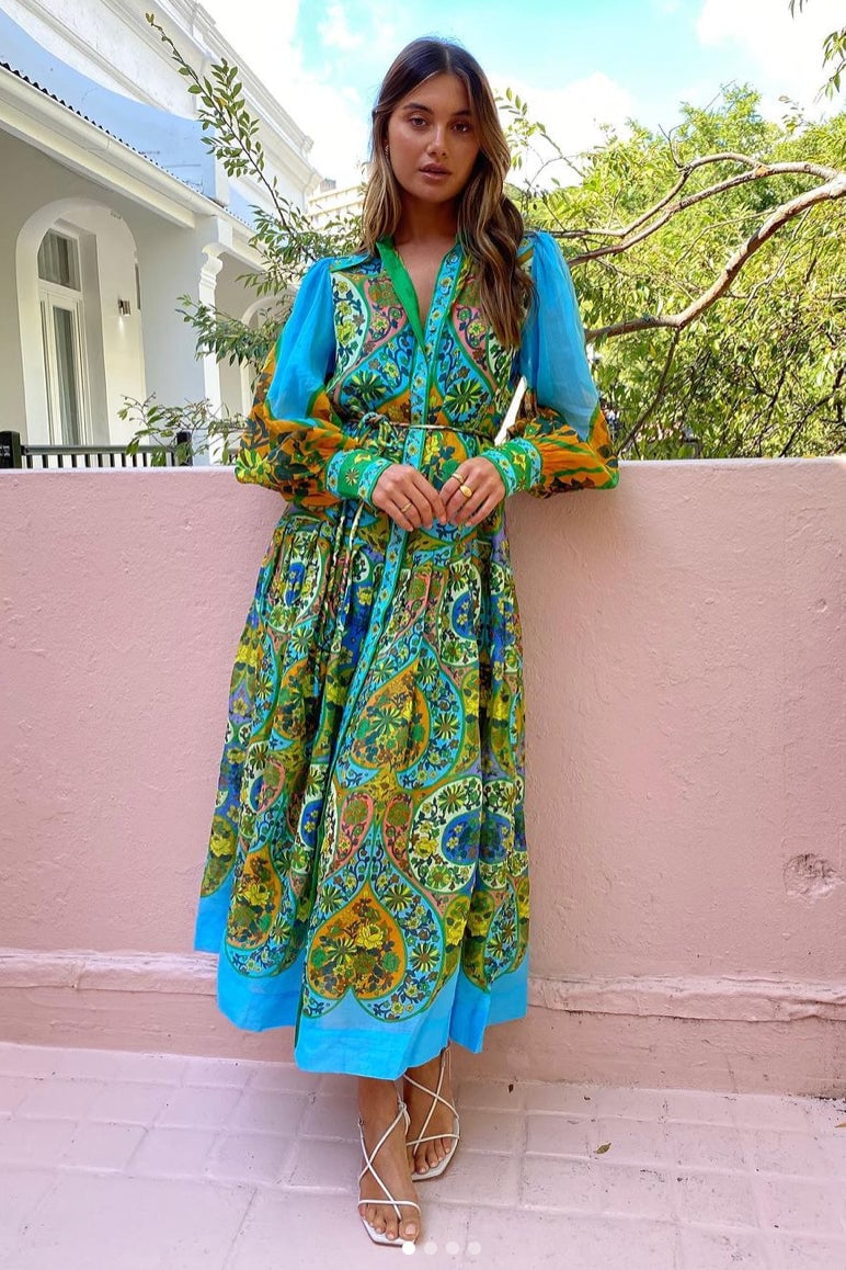 ALÉMAIS SOFIE SHIRTDRESS DRESS - MULTI photo 2