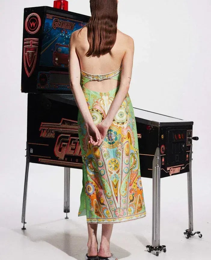 Alemais Pinball bodice strapless dress. Size Au 10 photo 3