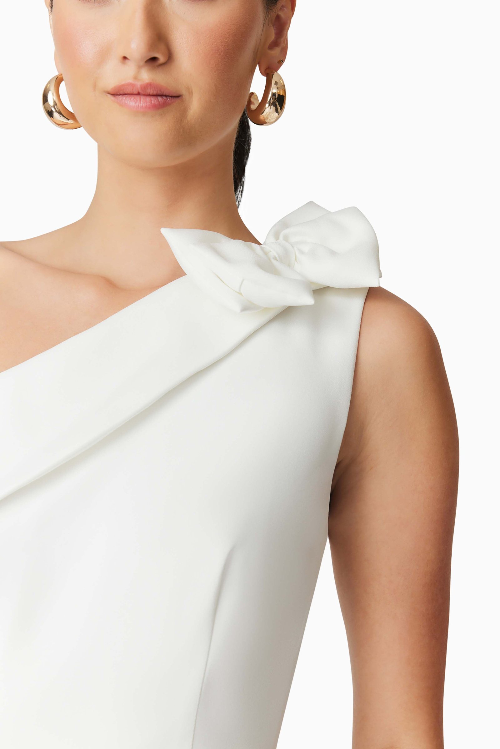 ELLIATT CELIA MINI ASYMMETRICAL DRESS - IVORY photo 5