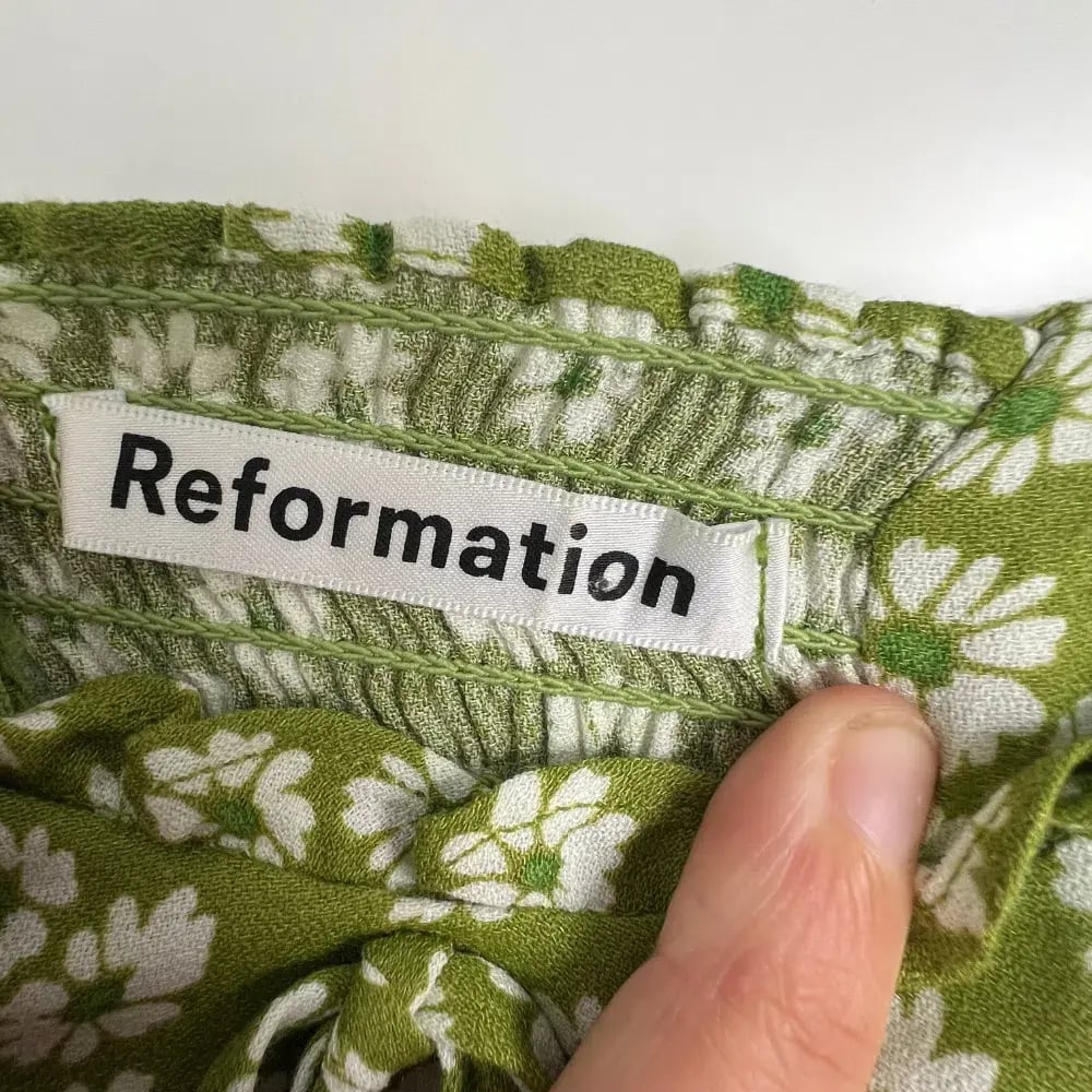 Reformation Pacey Dress Lemon Print Size AU 12 photo 4